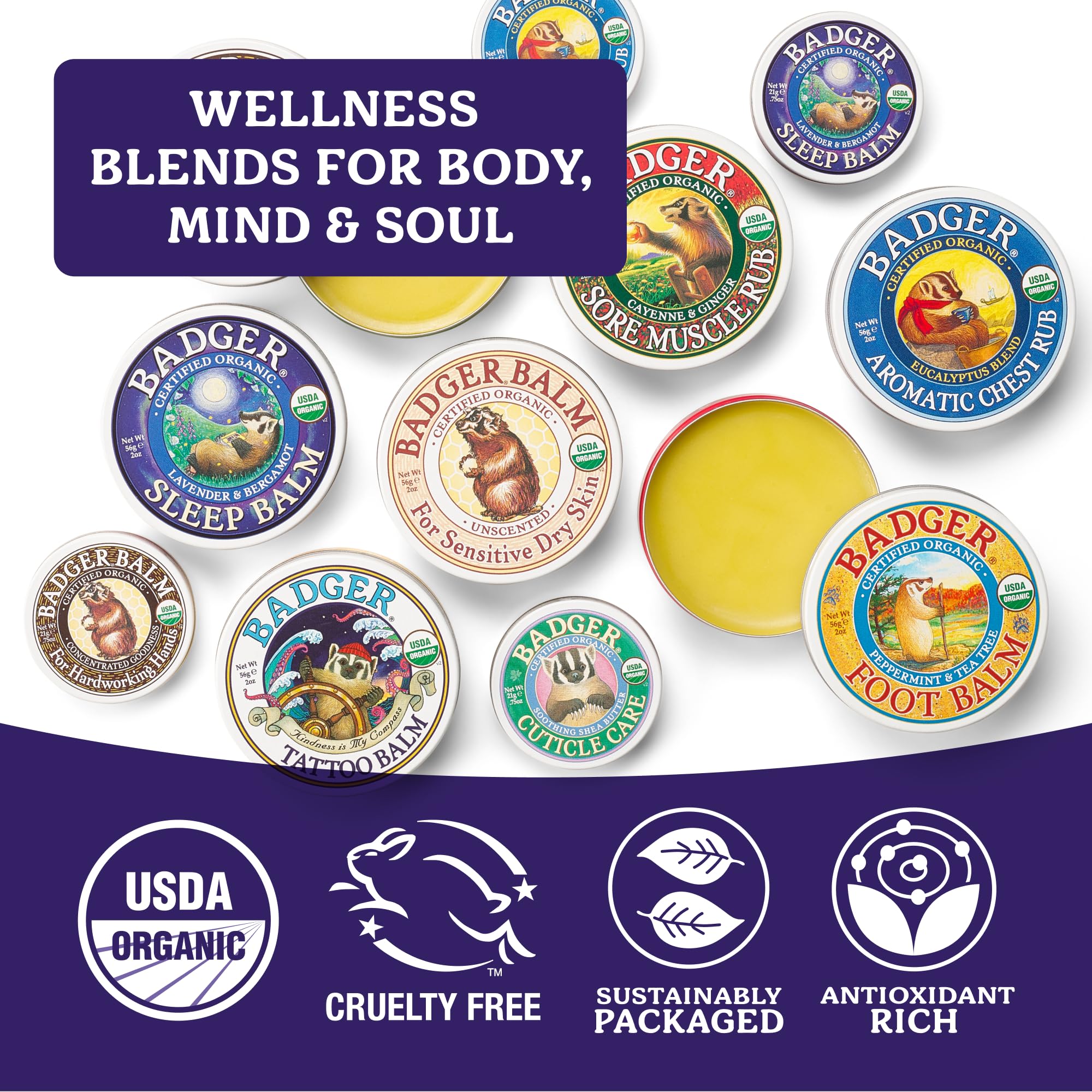 Amazon.co.jp: Badger Organic Sleep Balm 56g : ビューティー
